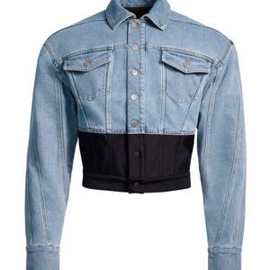 Mugler H&M Denim Jacket size Large FREE Mugler Pant Hanger *Open to negotiations